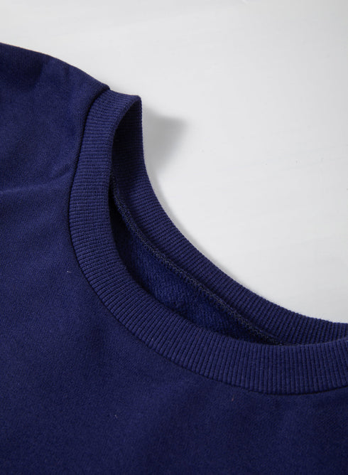 Relaxed Fit Fleece Lined Pullover Sweatshirt
