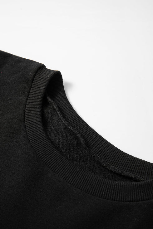 Relaxed Fit Fleece Lined Pullover Sweatshirt