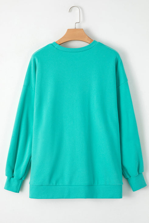 Relaxed Fit Fleece Lined Pullover Sweatshirt