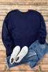 Relaxed Fit Fleece Lined Pullover Sweatshirt