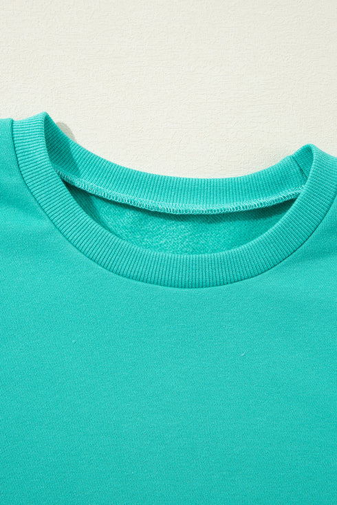 Relaxed Fit Fleece Lined Pullover Sweatshirt
