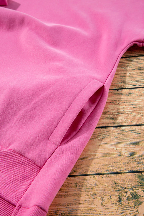 Relaxed Fit Fleece Lined Pullover Sweatshirt