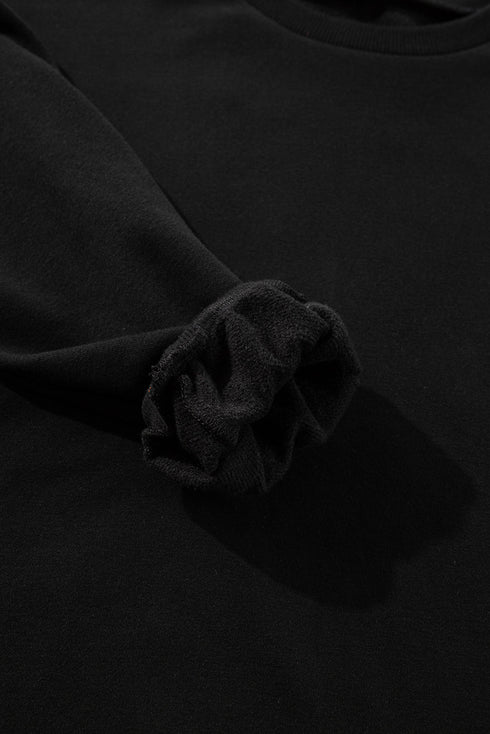 Relaxed Fit Fleece Lined Pullover Sweatshirt