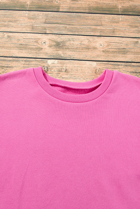 Relaxed Fit Fleece Lined Pullover Sweatshirt