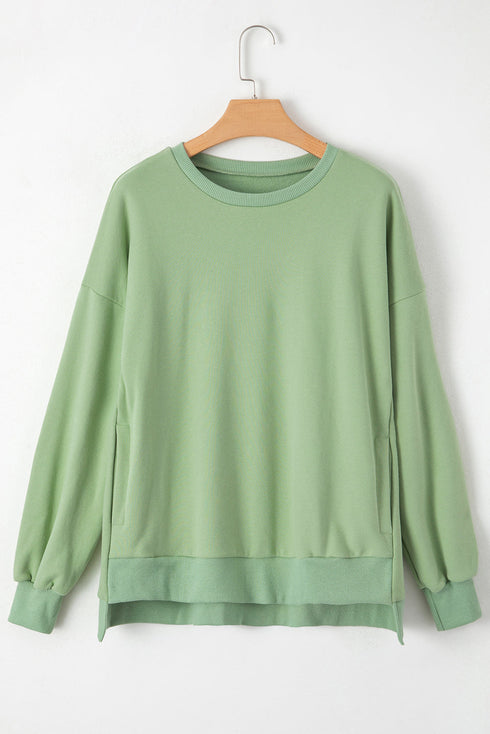 Relaxed Fit Fleece Lined Pullover Sweatshirt