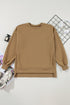 Relaxed Fit Fleece Lined Pullover Sweatshirt