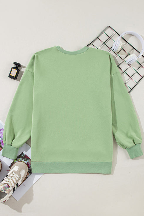 Relaxed Fit Fleece Lined Pullover Sweatshirt