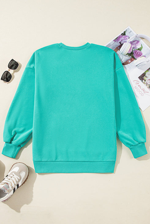 Relaxed Fit Fleece Lined Pullover Sweatshirt