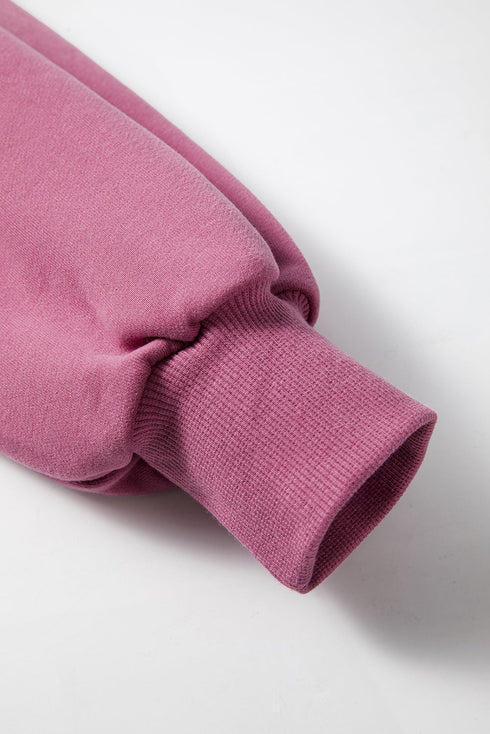 Relaxed Fit Fleece Lined Pullover Sweatshirt