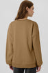 Relaxed Fit Fleece Lined Pullover Sweatshirt