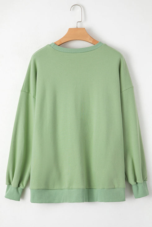 Relaxed Fit Fleece Lined Pullover Sweatshirt