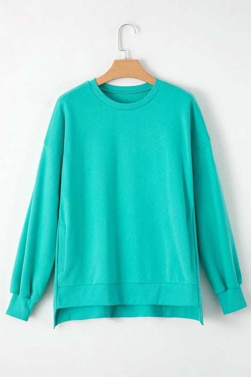 Relaxed Fit Fleece Lined Pullover Sweatshirt