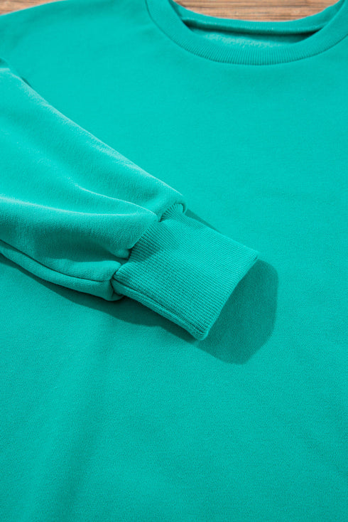 Relaxed Fit Fleece Lined Pullover Sweatshirt