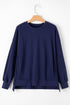 Relaxed Fit Fleece Lined Pullover Sweatshirt