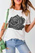 Relaxed Fit Floral Graphic Print Short Sleeve Tee