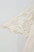 Relaxed Fit Floral Lace Short Sleeve V Neck Top