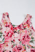 Relaxed Fit Floral Print Sleeveless Scoop Neck Top