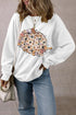 Relaxed Fit Floral Pumpkin Graphic Pullover Sweatshirt