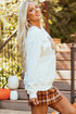 Relaxed Fit Floral Pumpkin Graphic Pullover Sweatshirt
