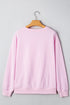 Relaxed Fit Football Graphic Crew Neck Pullover Sweatshirt