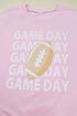 Relaxed Fit Football Graphic Crew Neck Pullover Sweatshirt