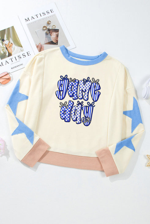 Relaxed Fit Game Day Graphic Pullover Sweatshirt