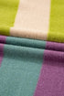 Relaxed Fit Geometric Block Stripe Crew Neck Sweater