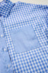 Relaxed Fit Gingham Pattern Button Down Shirt