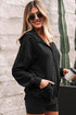 Relaxed Fit Half Zip Kangaroo Pocket Pullover