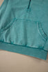 Relaxed Fit Half Zip Kangaroo Pocket Pullover