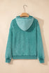 Relaxed Fit Half Zip Kangaroo Pocket Pullover