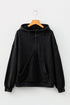 Relaxed Fit Half Zip Kangaroo Pocket Pullover