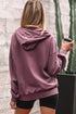 Relaxed Fit Half Zip Kangaroo Pocket Pullover