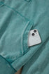 Relaxed Fit Half Zip Kangaroo Pocket Pullover