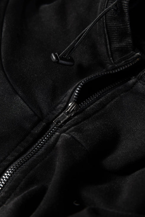Relaxed Fit Half Zip Kangaroo Pocket Pullover