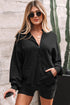 Relaxed Fit Half Zip Kangaroo Pocket Pullover