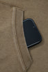 Relaxed Fit Half Zip Kangaroo Pocket Pullover