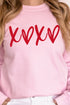 Relaxed Fit Heart Script Graphic Crew Neck Sweatshirt