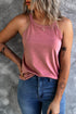 Relaxed Fit High Neck Jersey Halter Tank Top