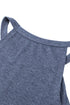 Relaxed Fit High Neck Jersey Halter Tank Top
