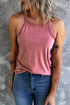Relaxed Fit High Neck Jersey Halter Tank Top