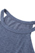 Relaxed Fit High Neck Jersey Halter Tank Top