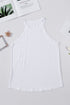 Relaxed Fit High Neck Jersey Halter Tank Top