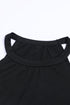 Relaxed Fit High Neck Jersey Halter Tank Top