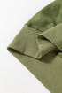 Relaxed Fit Kangaroo Pocket Crew Neck Pullover Sweatshirt