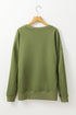 Relaxed Fit Kangaroo Pocket Crew Neck Pullover Sweatshirt