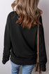 Relaxed Fit Kangaroo Pocket Crew Neck Pullover Sweatshirt