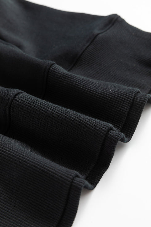 Relaxed Fit Kangaroo Pocket Crew Neck Pullover Sweatshirt