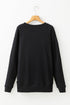 Relaxed Fit Kangaroo Pocket Crew Neck Pullover Sweatshirt