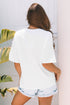 Relaxed Fit Layered Applique Star Graphic Tee